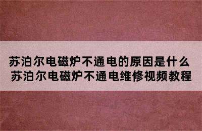 苏泊尔电磁炉不通电的原因是什么 苏泊尔电磁炉不通电维修视频教程